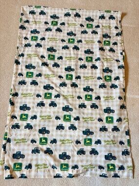 Vintage John Deere Fully Licensed TWIN Size Flatbed Bed Sheet - EUC